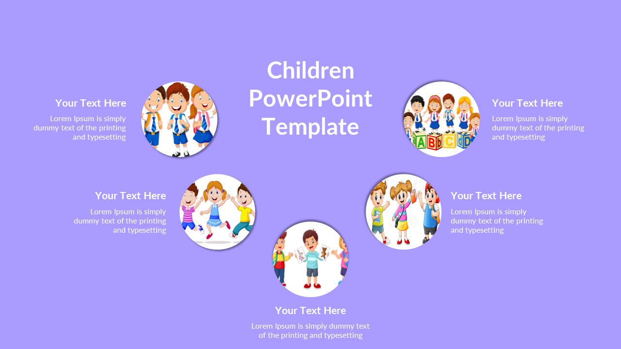 Download Unlimited Children PowerPoint Template Slides